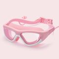 Kids Professional  With Earplugs Anti-Fog Swimming Goggles With Silicone Waterproof Swimming Eyewear. 