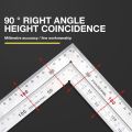 Professional Double Sided Scale Angle Square Ruler Measuring Tool 30/50CM Right Angle Gauge Stainless Steel 90 Degree Turning Ruler Woodworking. 