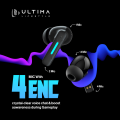 Ultima Blaze Gaming Earbuds with ANC | 42 Hours Playtime | 4 Mics with ENC | 15 Meters Range | Dual Tone with Blazing LEDs | Rampage Mode (40 MS) | IPX4 Rated | 5C BOOST Charging Wireless Earbuds. 
