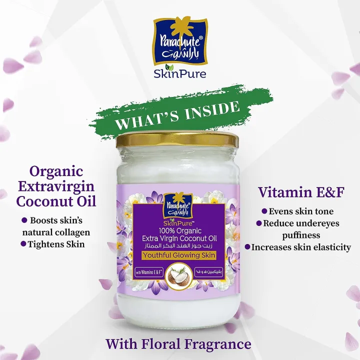 Parachute%20100%25%20Organic%20Extra%20Virgin%20Coconut%20Oil%20with%20Vitamin%20E%20200%20ml%20-%20Image%204