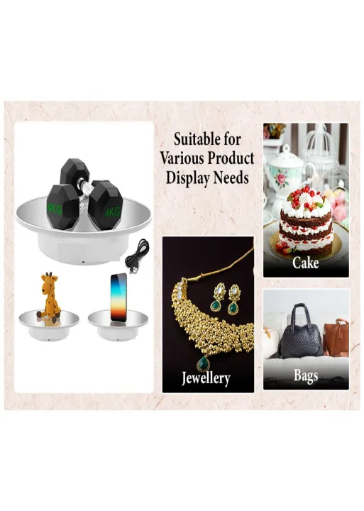 Motorised%20Rotating%20Display%20Stand,%2020%20cm%20Diameter,%20Electric%20mirror%20Rotating%20Turntable%20Adjustable%20Display%20Stand%20for%20Photo%20Products%20-%20Image%203