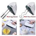 Electric Handheld Food Blender 7 Speed Adjust Double Whisk Eggs Mixer Batter Beater For Kitchen Cake Food Mixer. 