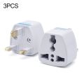 3PCS US/EU/CHINA/Australia To UK Home Plug For Travel Conversion Plug Electrical Power 3 Pin Plug. 