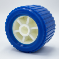 Ktteay Boat Trailer Ribbed Wobble Rollers, Trailer Roller Boat Ramp Rollers Boat Lift Wheels Kit for Boat Yacht Trailer,4pcs. 