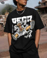 Unisex Luffy Gear 5 Printed T-Shirt | Premium Chinese Terry Fabric | Drop Shoulder Anime Streetwear For Men & Women. 