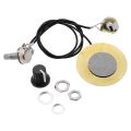 XHHDQES 6Pcs 50MM Guitar Pickup Piezo Transducer Prewired Amplifier with 6.35MM Output Jack. 