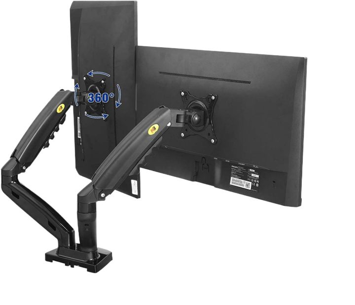 Dual%20Monitor%20ARM%20Desk%20Mount%20NB%20F160%20Full%20Motion%20Swivel%20Computer%20Monitor%20Arm%20For%20Two%20Screens%2017-27%20Inch%20360%20Degree%20Motion%20Heavy%20Duty%20Black%20-%20Image%203