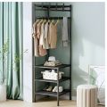 Corner Coat Rack Bedroom DIY Wardrobe Clothes Hanger Easy Assembled Portable Clothing Rack Easy Assembled Shelf. 