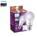 PHILIPS Wiz Smart WI-Fi LED Bulb E27 Spiral  9-Watt, 16 Million colors , Amazon Alexa And Google Assistant Support. 