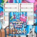 High Quality Fitness Tracker Weight Loss Plan Book 12 Weeks Wellness Planner Fitness Journal 104 Pages Goal Setting Diet Meal Notepad Health. 