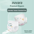 Zuvara Premium Tape Diapers - NB (Pack of 22). 
