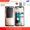 6.6 inches For Realme C35 Middle Frame Plate Back Housing Board LCD Support Mid Faceplate Bezel Replace Repair Spare Part. 