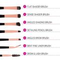 BH STUDIO PRO makeup brush set, BH Signature Rose Gold 13 Piece Brush Set with Holder (black). 