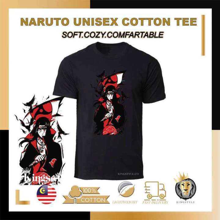 Korea%20Promosi%20Murah%20NARUTO%2035%20ITACHI%20TShirt%20100%25%20Cotton%20Unisex%20Short%20Sleeve%20Bu%20Men%20Women%20Ready%20Stock%20COD%20-%20Image%204