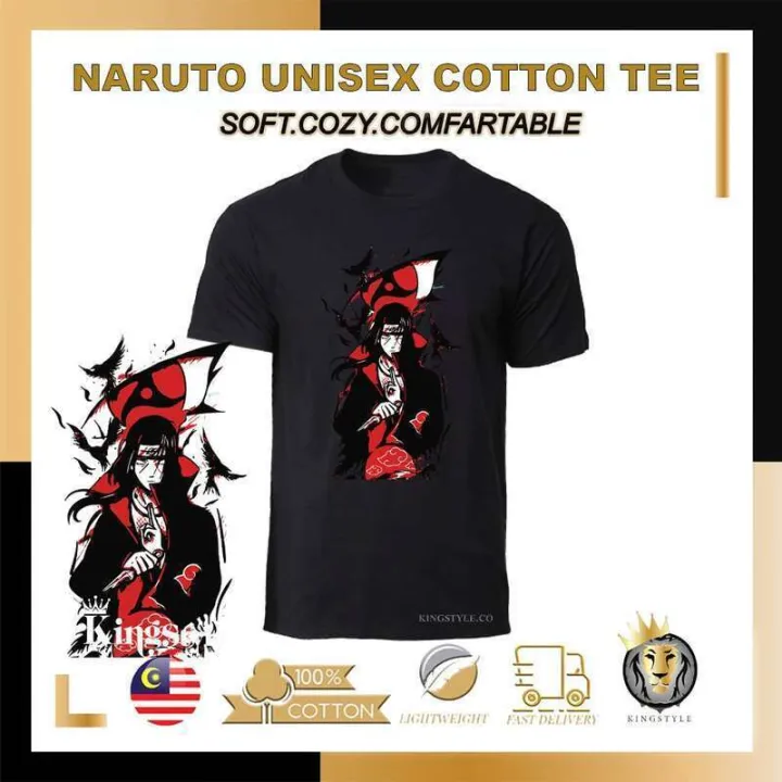 Korea%20Promosi%20Murah%20NARUTO%2035%20ITACHI%20TShirt%20100%25%20Cotton%20Unisex%20Short%20Sleeve%20Bu%20Men%20Women%20Ready%20Stock%20COD%20-%20Image%204