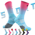 KEBETEMEBasketball Socks Men GraFifty percent discount dient Crew Running Socks. 