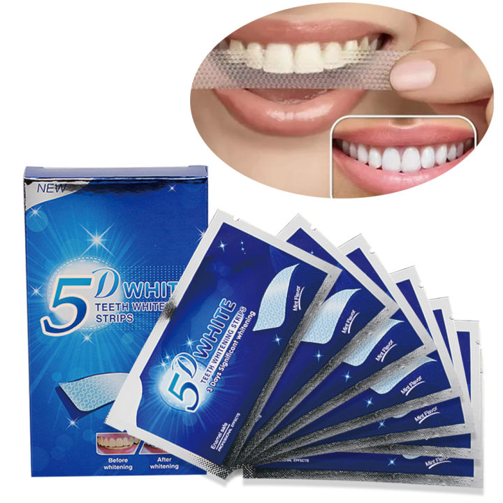 Best Selling 5D 14 Pairs Dental No Residue Other Teeth Whitening Accessories Teeth Whitening Strips