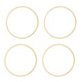 Spreeshop 4X Dream Bamboo Rings,Wooden Circle Round Catcher DIY Hoop for Flower Wreath House Garden Plant Decor Basket 26cm. 