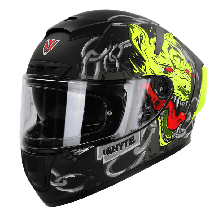 IGN-4 Hyena Glossy Dual Visor By Helmets Nepal