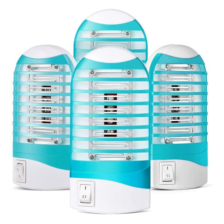 NAMUNY Bug Zapper Indoor Plug in Mosquito Trap Zapper, Electric Gnat Fly Trap Zapper for House Indoor 4 Pack EU Plug