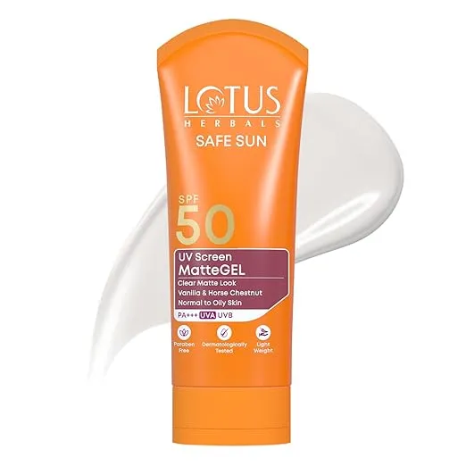 Lotus Herbals Safe Sun UV Screen Matte Gel SPF50 PA+++ 100g
