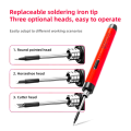 Portable Soldering Iron USB Rechargeable,3 Speed Adjustable Temperature USB Electric Iron Mini Soldering Iron Kit. 