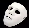 Halloween Mask White Full Face. 