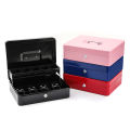 Security Lock Safe Box Key Cash Box With Money Tray Store House Metal Money Saving Organizer Slots Cash Register Drawer. 