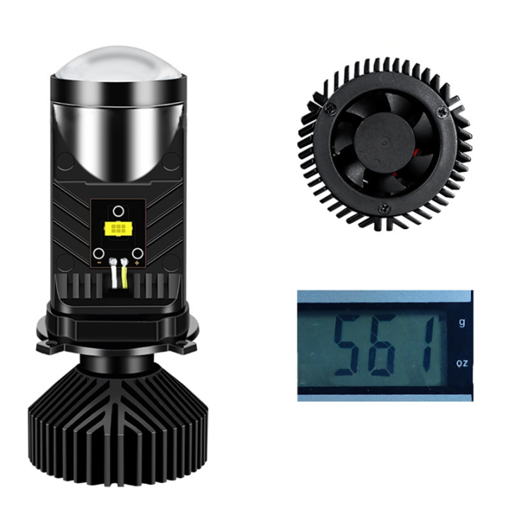 2%20PCS%20Y9%20H4%20LED%20Projector%20Headlight%20Projector%20Lens%20Black%20with%20Fan%20Cooling%20Automobile%20Hi%20Lo%20Beam%20Bulb%20-%20Image%202
