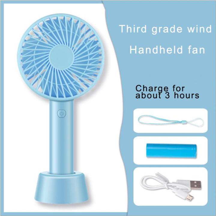 New Design Mini Portable Fan Handheld Micro USB Port Rechargeable Fan Built In Battery