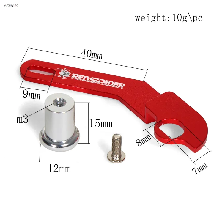 Sutuiying%20RED%20SPIDER%20CNC%20Aluminum%20Alloy%20Metal%20One%20Handed%20Remote%20Sales%20promotion%20Control%20for%20Ledi%20RC6GS%20RC4GS%20Remote%20Control%20Upgrade%20-%20Image%202