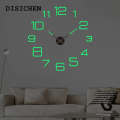 DISICHEN Sales promotion wall clock 3D Luminous Large Wall Clock Modern Design DIY Digital Table Wall Clocks Wall Clock Free Shiping Living Room Decorative Watch. 