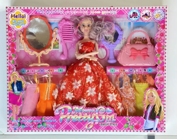 Barbie%20Doll%20With%20Clothes%20And%20Makeup%20Sets%20-%20Image%203