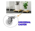 1 Pcs Heavy Duty Caster Wheel 360 Degree Furniture Carts Furniture Roller 1 inch White Nylon Rubber. 