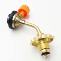 Outdoor Portable Camping Butane Gas Cylinder Fuel Tank Filler Connector Adapter Valve Safe Switching Inflatable Valve. 