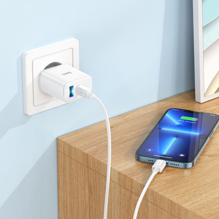Hoco%20C105A%20PD%2020W%20Dual%20Port%20QC%203.0%20Charger%20for%20iPhone%20and%20Android%20-%20Image%203