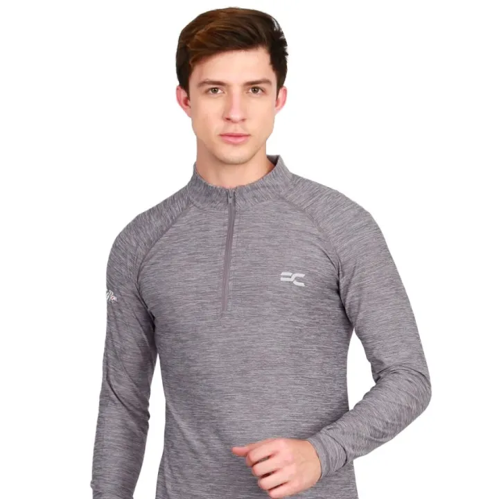Rocclo%205072,%20Men's%20Full%20Sleve%20T-Shirts%20For%20Gym%20And%20Sports,%20Ultra%20Slim%20Material%20T-Shirt%20With%20Zipper%20%20Tanks%20-%20Image%202