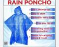 Poncho Raincoat Reusable Lightweight Waterproof Raincoat For Unisex (Color May Vary). 