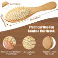 Eco-Friendly Bamboo Paddle Hair Brush – Detangling, Massaging, and Smoothing Brush for All Hair Types (Thick, Curly, Thin, Long, Short). 