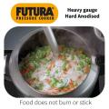 Hawkins Futura 2 Litre Pressure Cooker, Hard Anodised Inner Lid Pressure Cooker, Induction Cooker. 