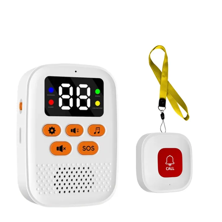 Wireless Caregiver Caregiver Pager Wireless Call Button SOS Emergency ...