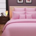 Double 4 Pcs Set Stripes Bedsheet Set With Pillow Cover And Quilt Cover Sirak Khol Sirak Cover Mix Cotton King Size 4 Pcs Sets. 
