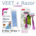 Veet Professional Waxing Strips Kit | Choose Your Skin Type and Strips Quantity. 
