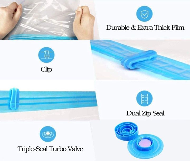 Pack%20Of%205%20Vacuum%20Storage%20Bags%20For%20Clothes%20With%20Travel%20Hand%20Pump%20Space%20Saver%20Ziplock%20Organizer%20Bags%20-%20Image%203