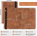 Passport Case with RFID Blocking, PU Leather Travel Document Holder for Men & Women Travel Accessories [Multicolor]. 