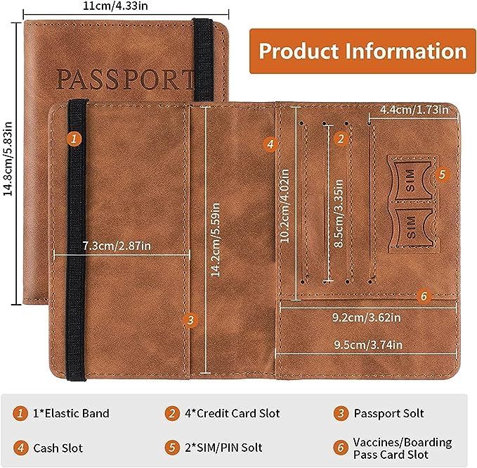 Passport%20Case%20with%20RFID%20Blocking,%20PU%20Leather%20Travel%20Document%20Holder%20for%20Men%20&%20Women%20Travel%20Accessories%20%5BMulticolor%5D%20-%20Image%202