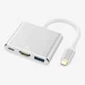 3 In 1 Type C To Type C Female HDMI USB 3.0 Adapter. 