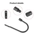 NAMUNY Curtain Holdback, Wall Mounted Curtain Tieback Hooks, Metal Decorative Window Drapery Holder Curtain Hook. 