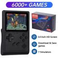 GB300 Portable Handheld Game Console 3.0 inch Screen Retro Video Game Console Built-in 6000 Games Support AV Output. 