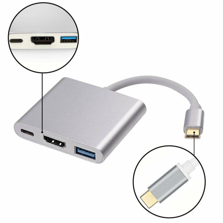 Original%203%20in%201%20USB%203.1%20Type%20C%20to%20VGA%20Adapter%20Multiport%20USB%203.0%20Hub%20with%20Type-C%20Female%20Charging%20Port%20&%20Video%20Converter%20for%20MacBook%20Pro%20-%20Image%207